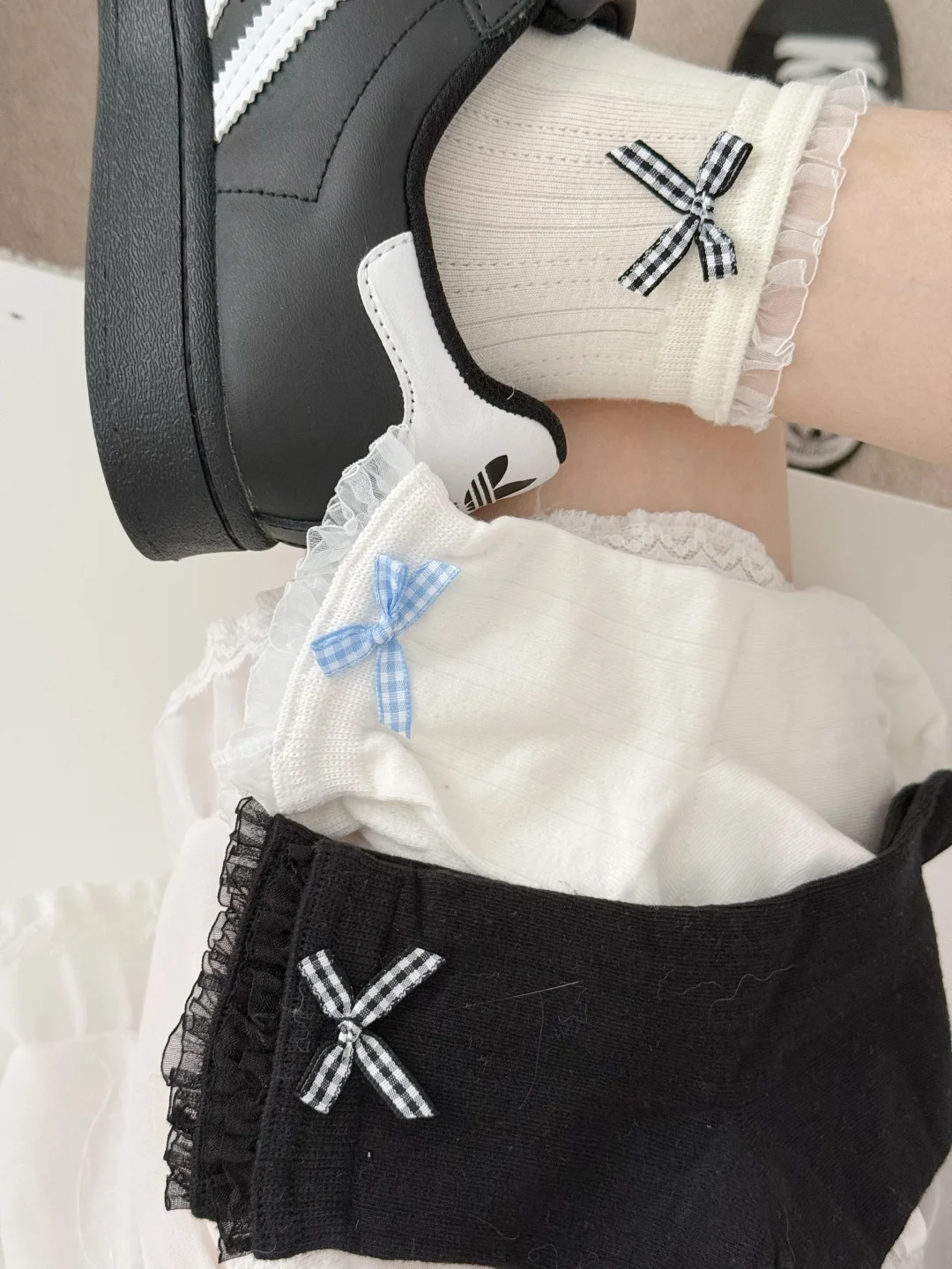 美袜小众但又百搭🕊️蝴蝶结也太好看了吧！