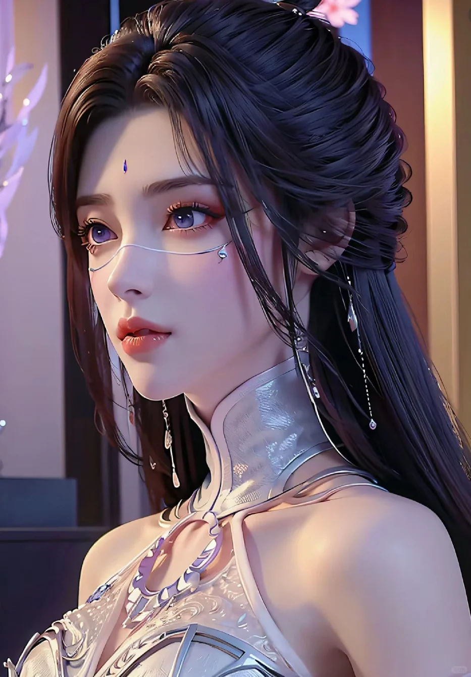 挑战发100位国漫女神壁纸——月婵
