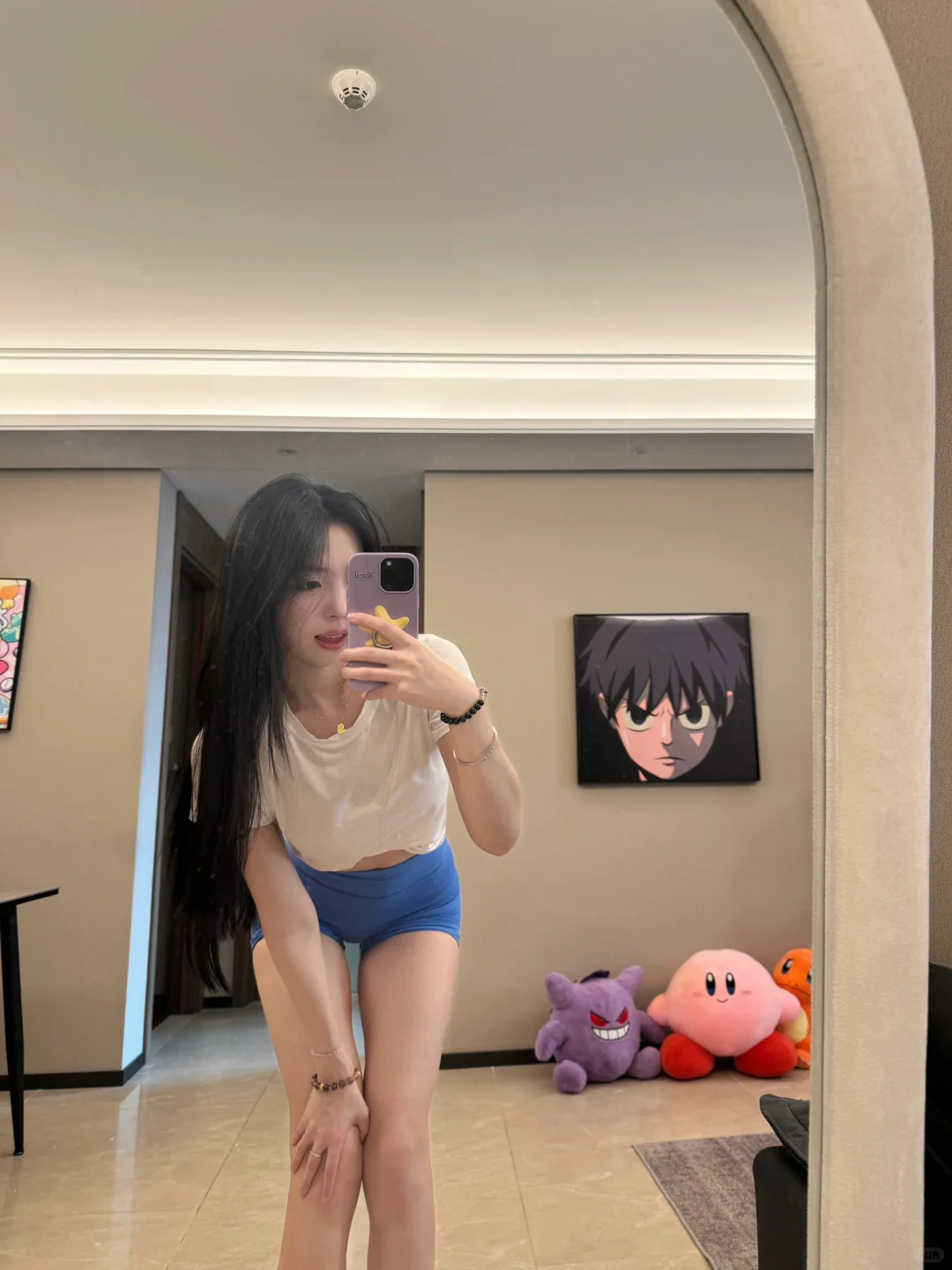 甜妹健身穿搭｜居家健身ootd