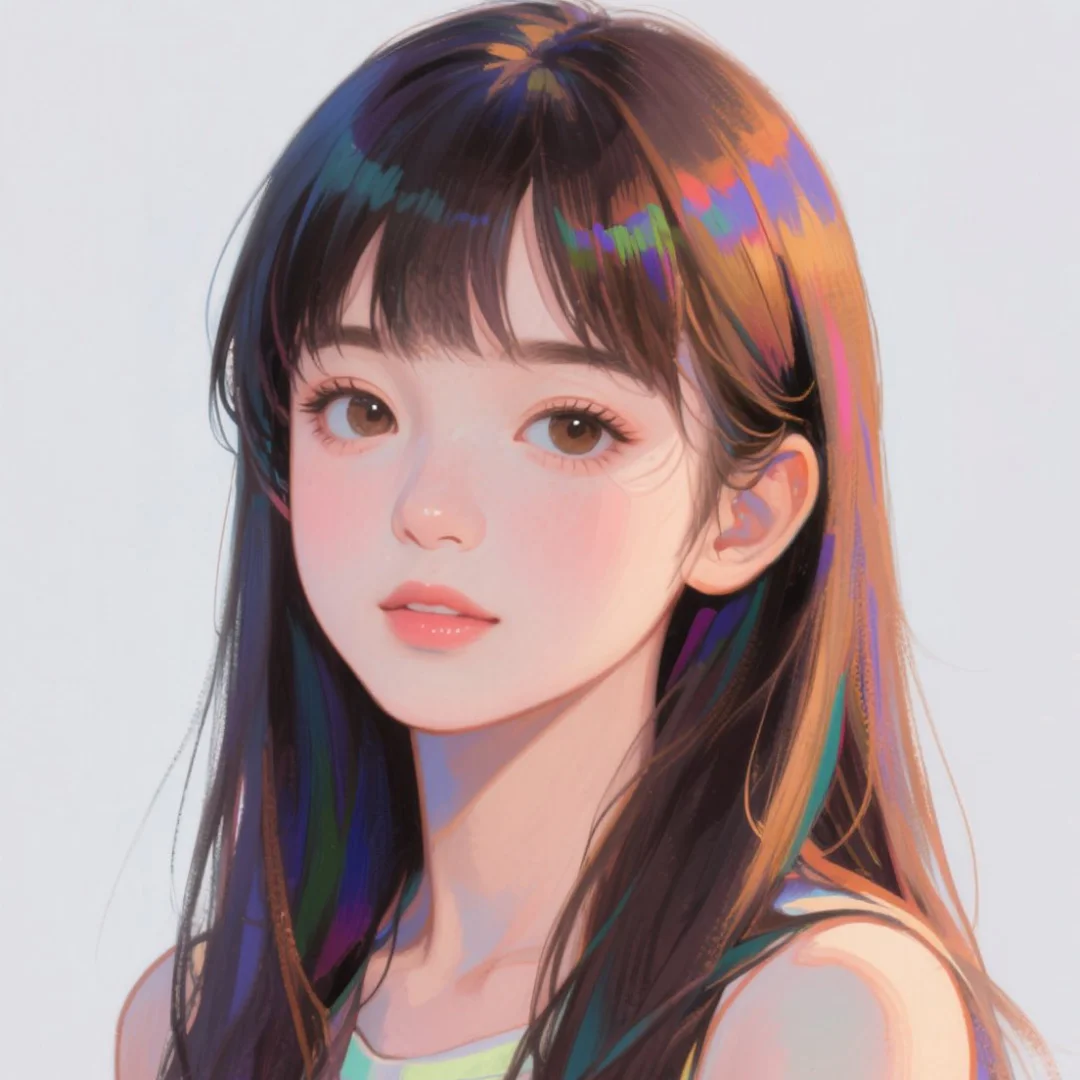 女生头像 | 即梦AI产出的甜妹~