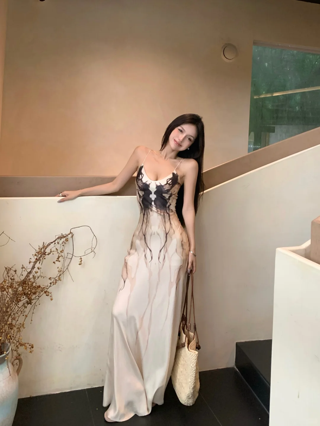 💃法式印花吊带裙，夏日必备👗