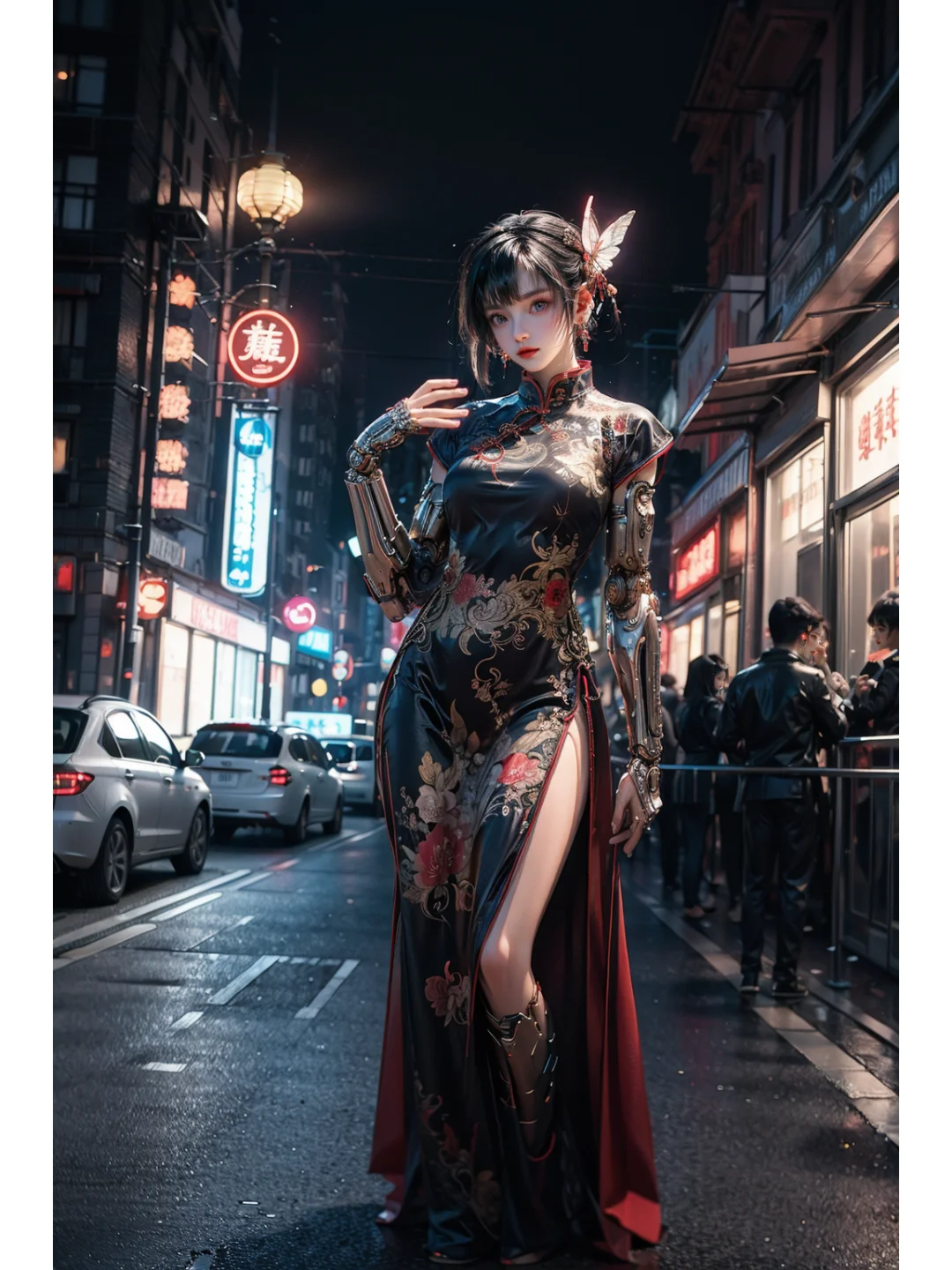 咒语分享：赛博美女与东方韵味的融合