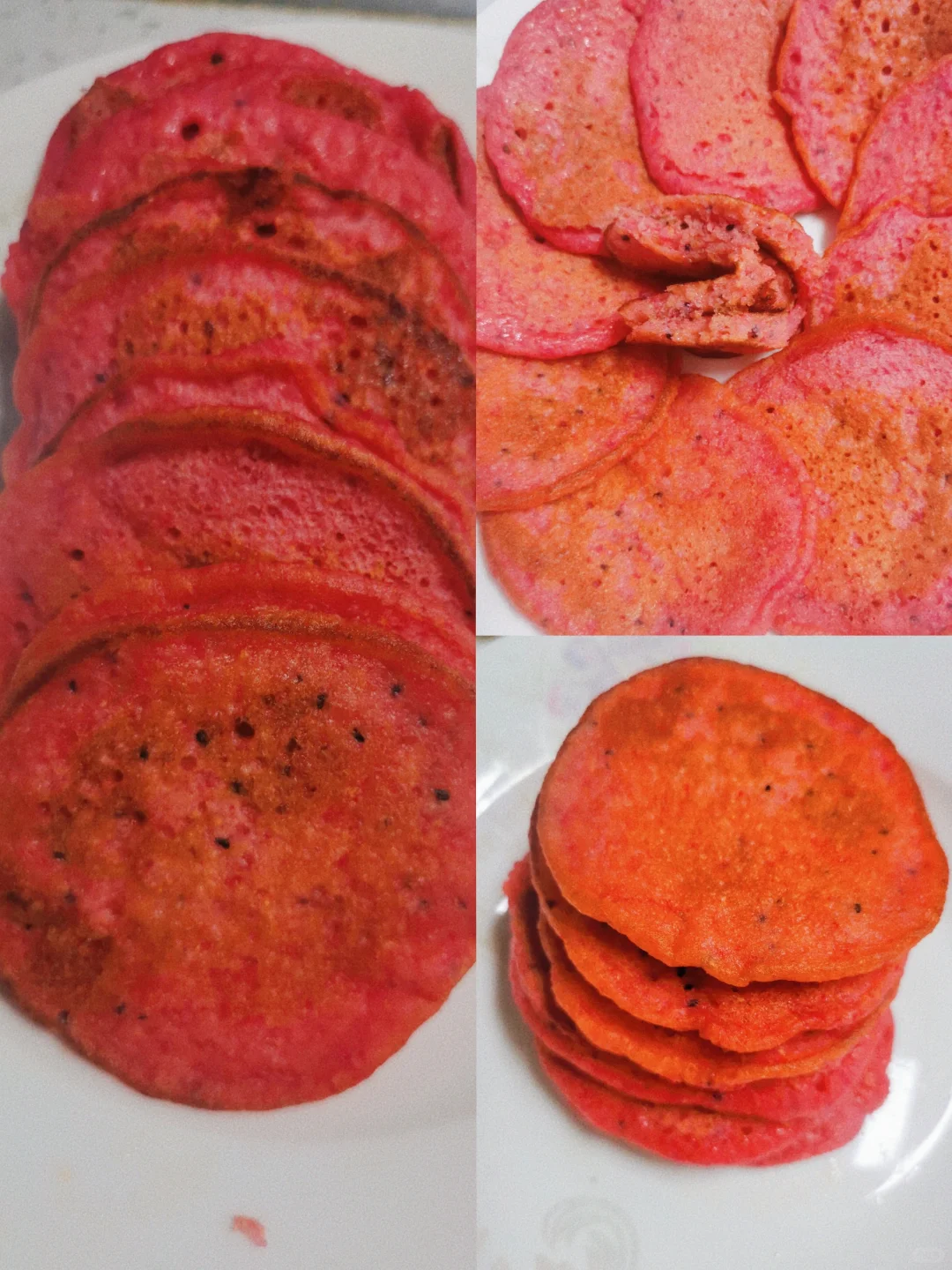 孩子爱吃的火龙果香蕉松饼，这么做绝不翻车
