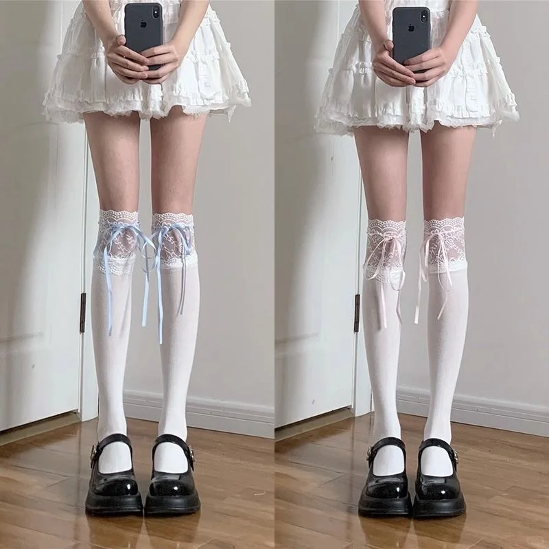 🎀少女心爆棚的白色长袜🧦