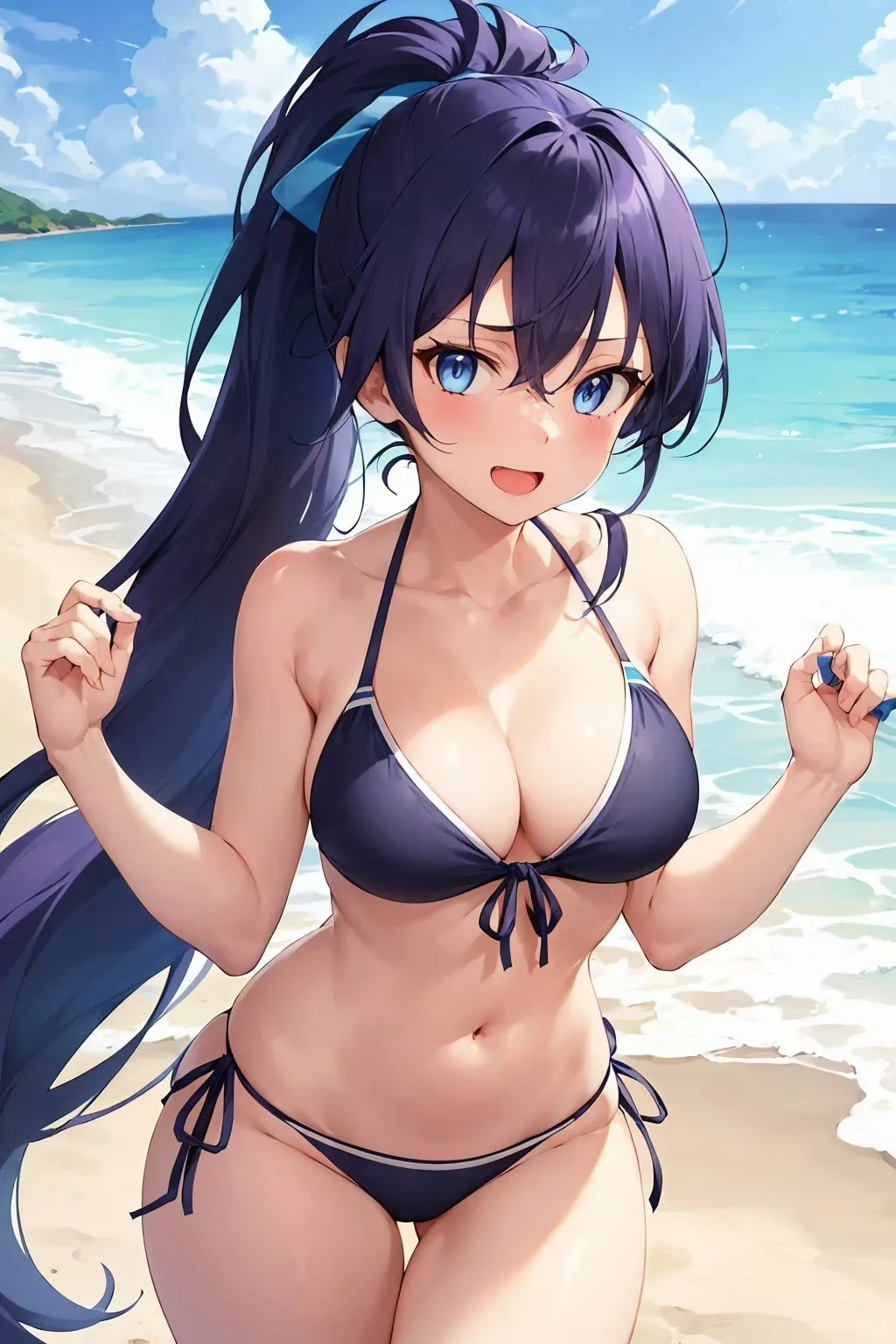 海边比基尼少女