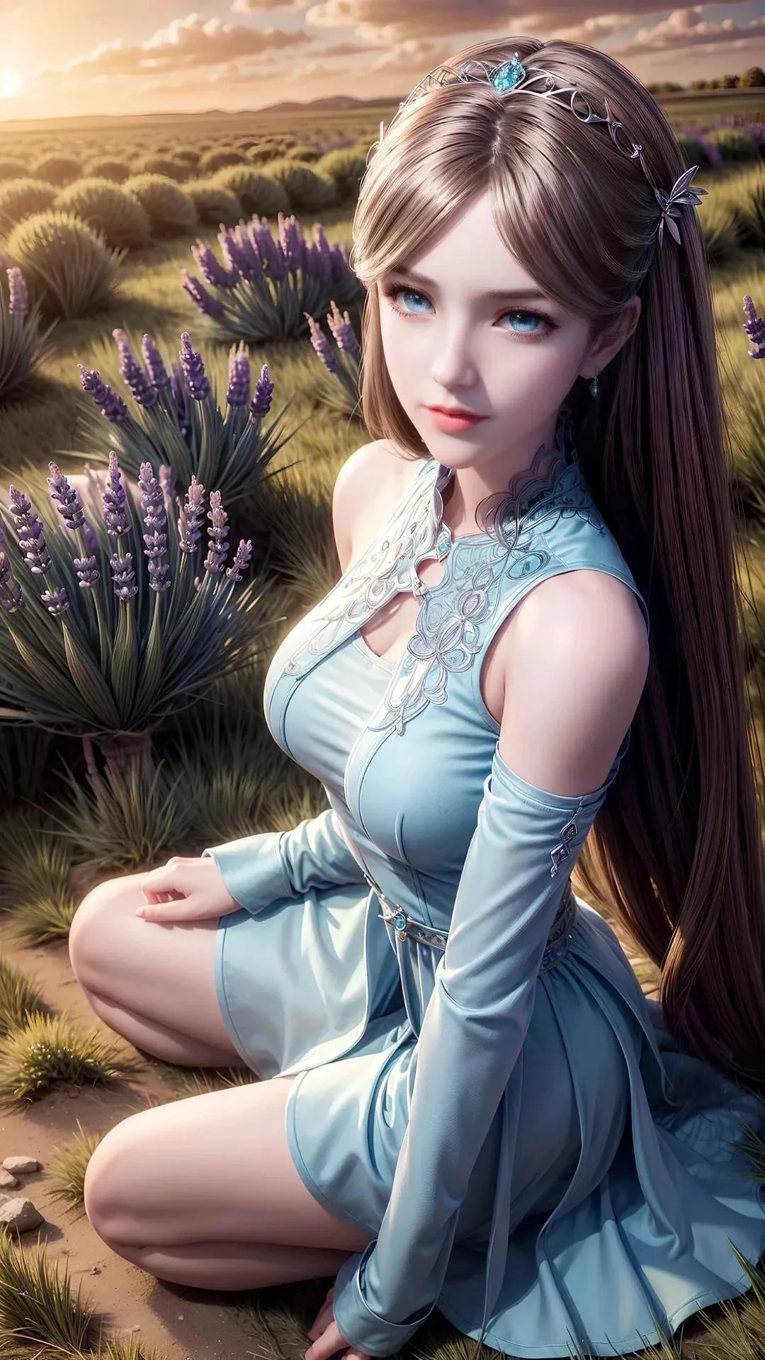 AI绘画，AI动漫女神，斗罗大陆宁荣荣壁纸