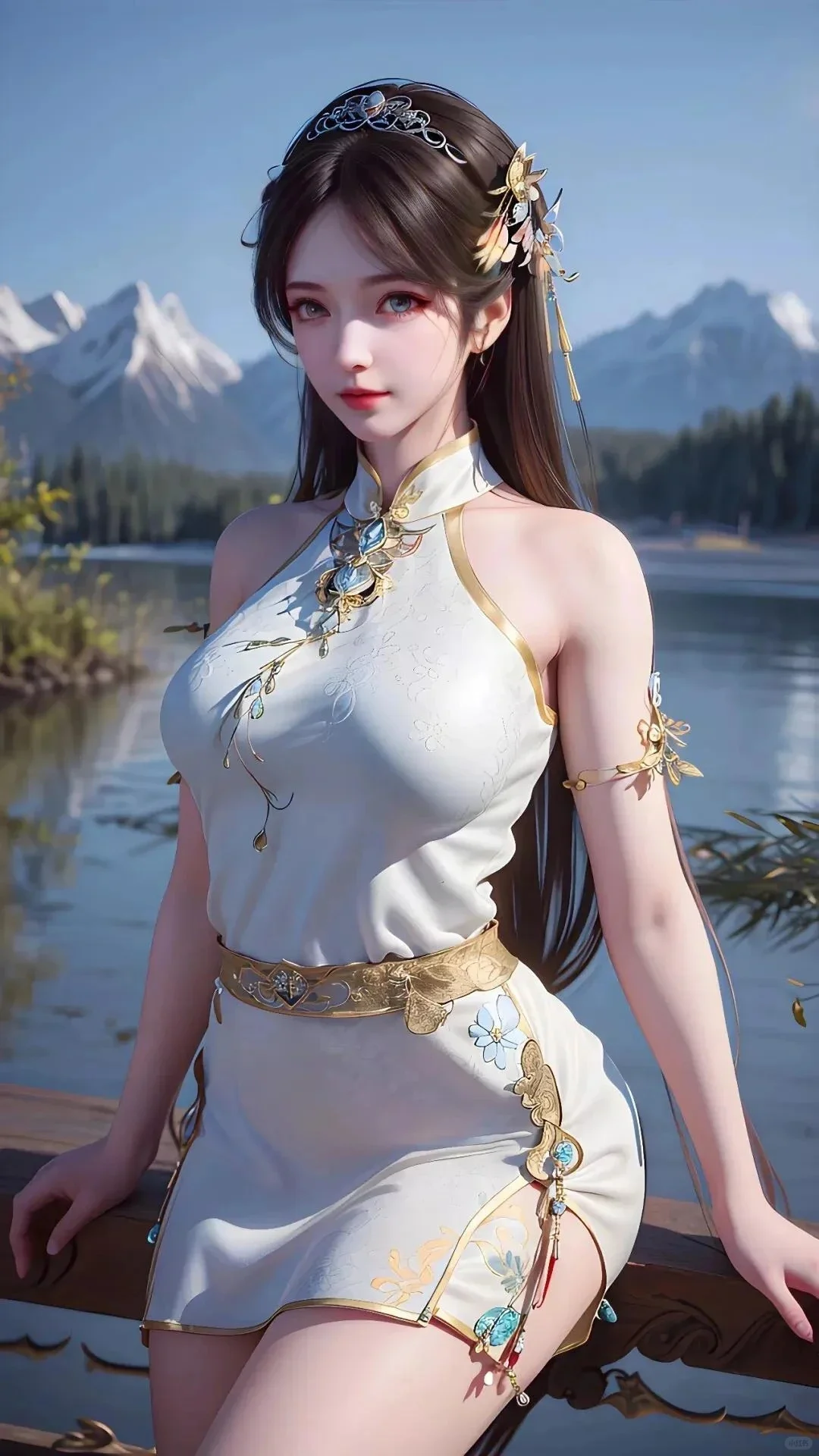 AI绘画，AI动漫女神，斗罗大陆宁荣荣壁纸