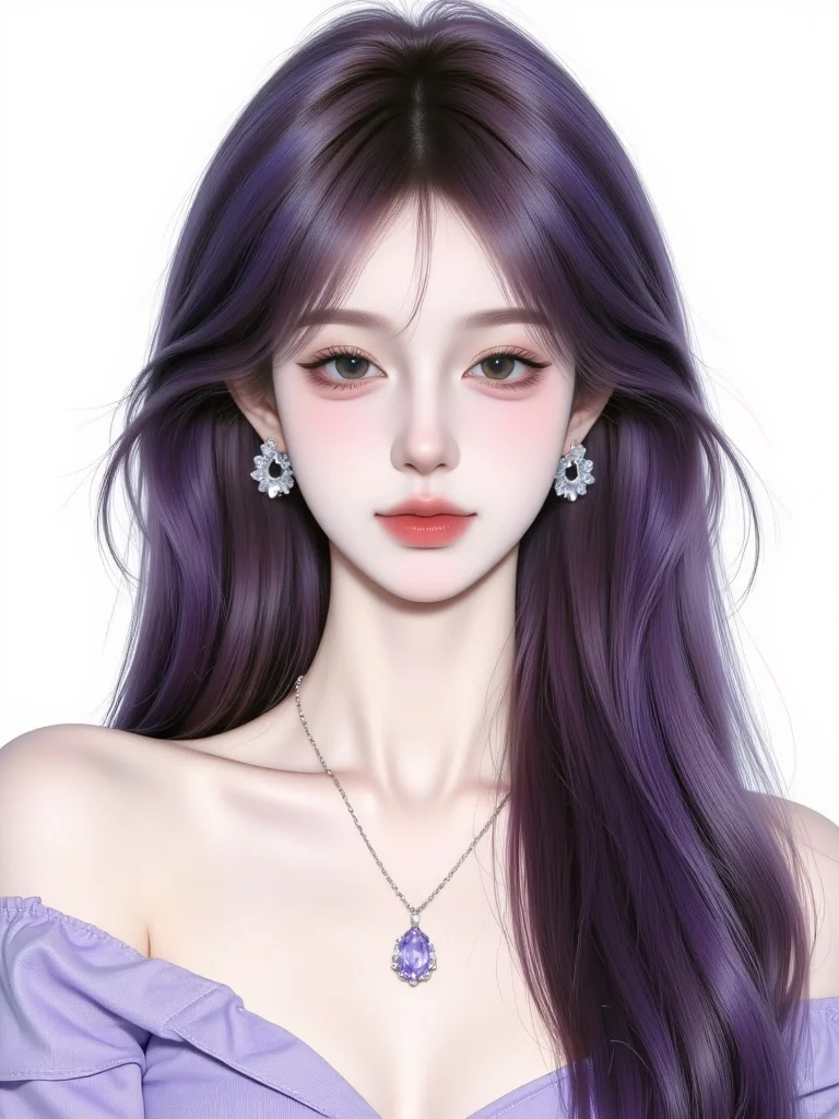 𝑾𝒆𝑪𝒉𝒂𝒕紫色系女头｜❾❾