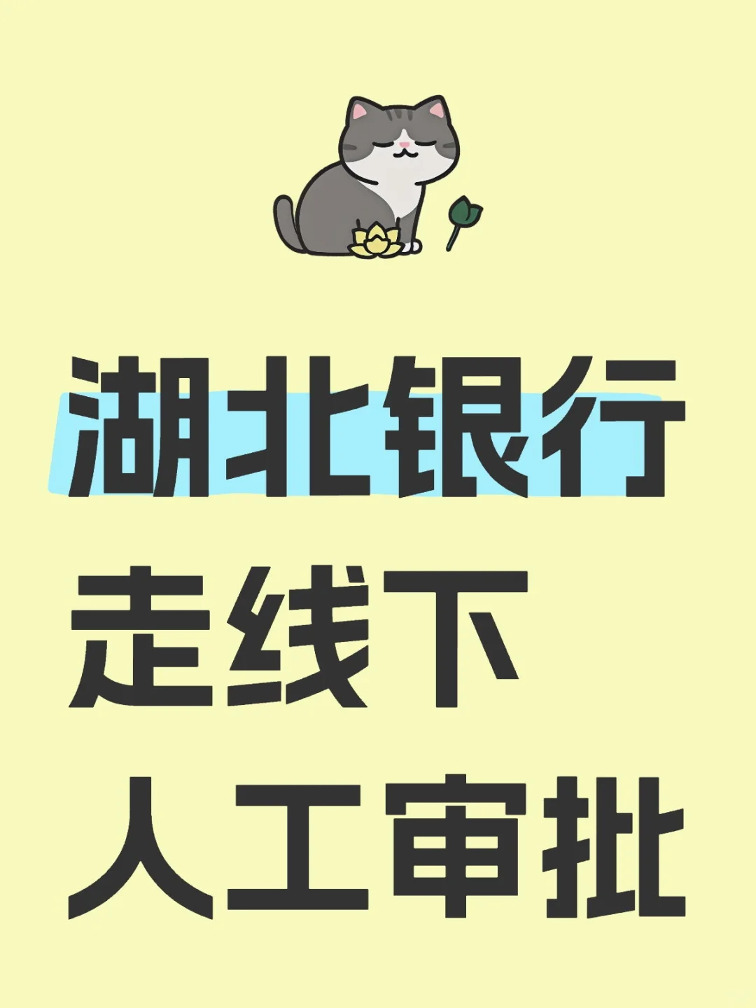 湖北银行走线下人工审批