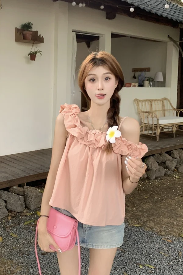 夏日必备✨甜妹吊带衬衣👚