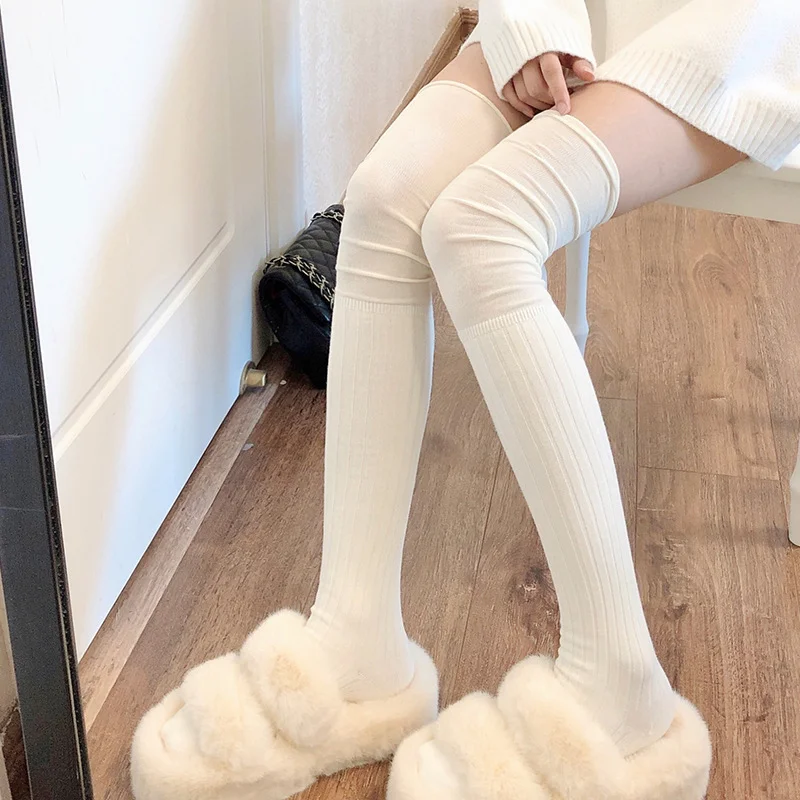 奶白长筒袜🧦JK少女心爆棚！