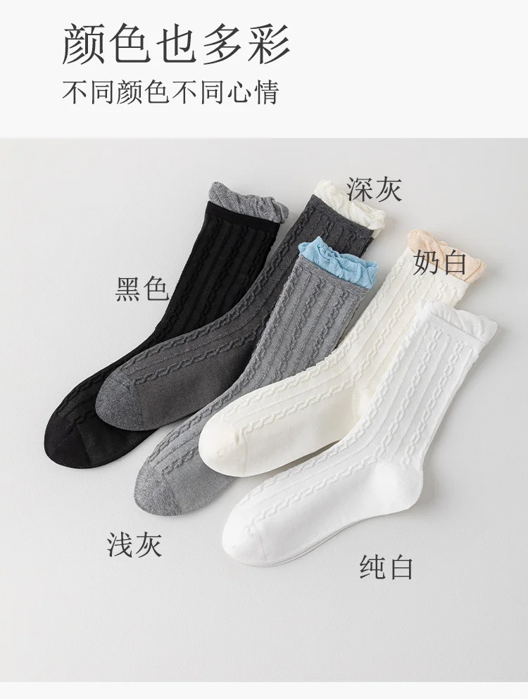 🧦春日必备！花边堆堆袜🌸