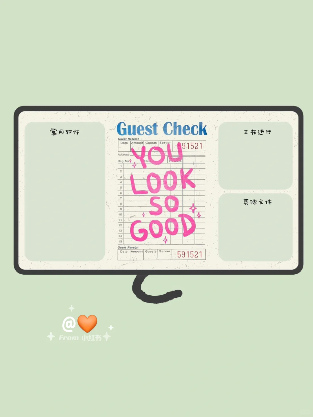 电脑壁纸｜You Look So Good｜INS复古壁纸