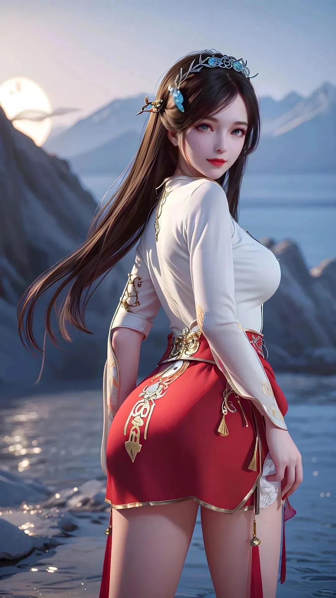 AI绘画，AI动漫女神，斗罗大陆宁荣荣壁纸