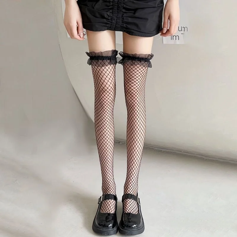 甜美白丝过膝袜🧦春夏必备