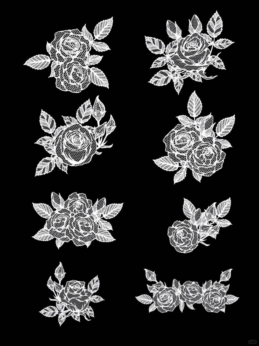蕾丝花纹ps/procreate笔刷