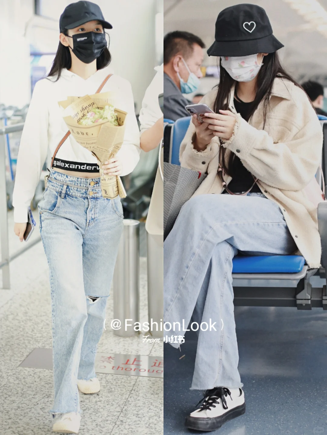 周也私服街拍合辑｜清纯灵动的漂亮女鹅