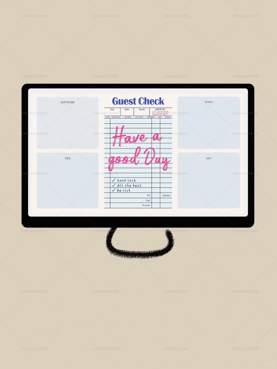 Guest check | INS复古创意电脑壁纸