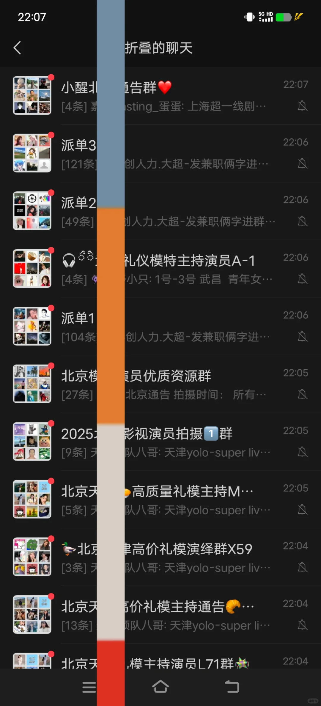 礼仪模特群演前景等裙