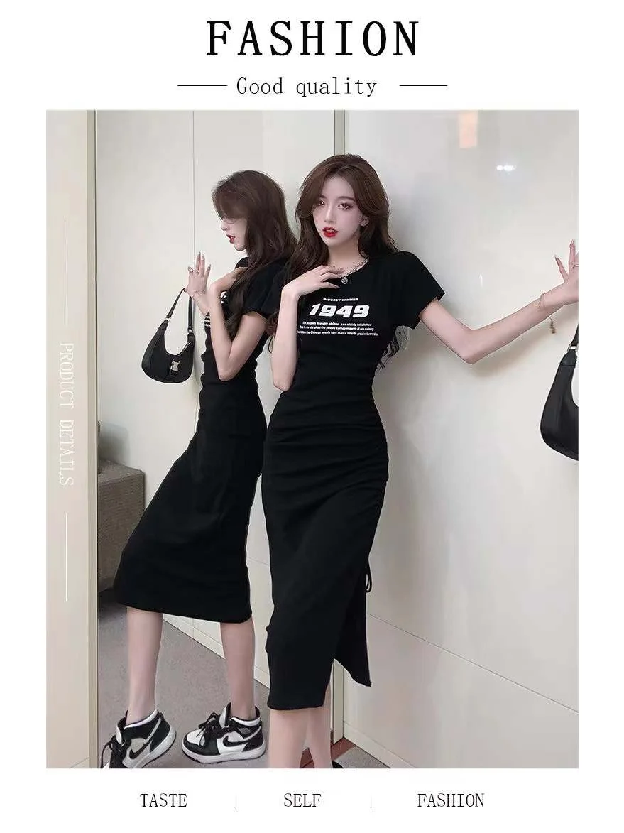 美式辣妹女军绿色休闲运动风短袖设计感小众