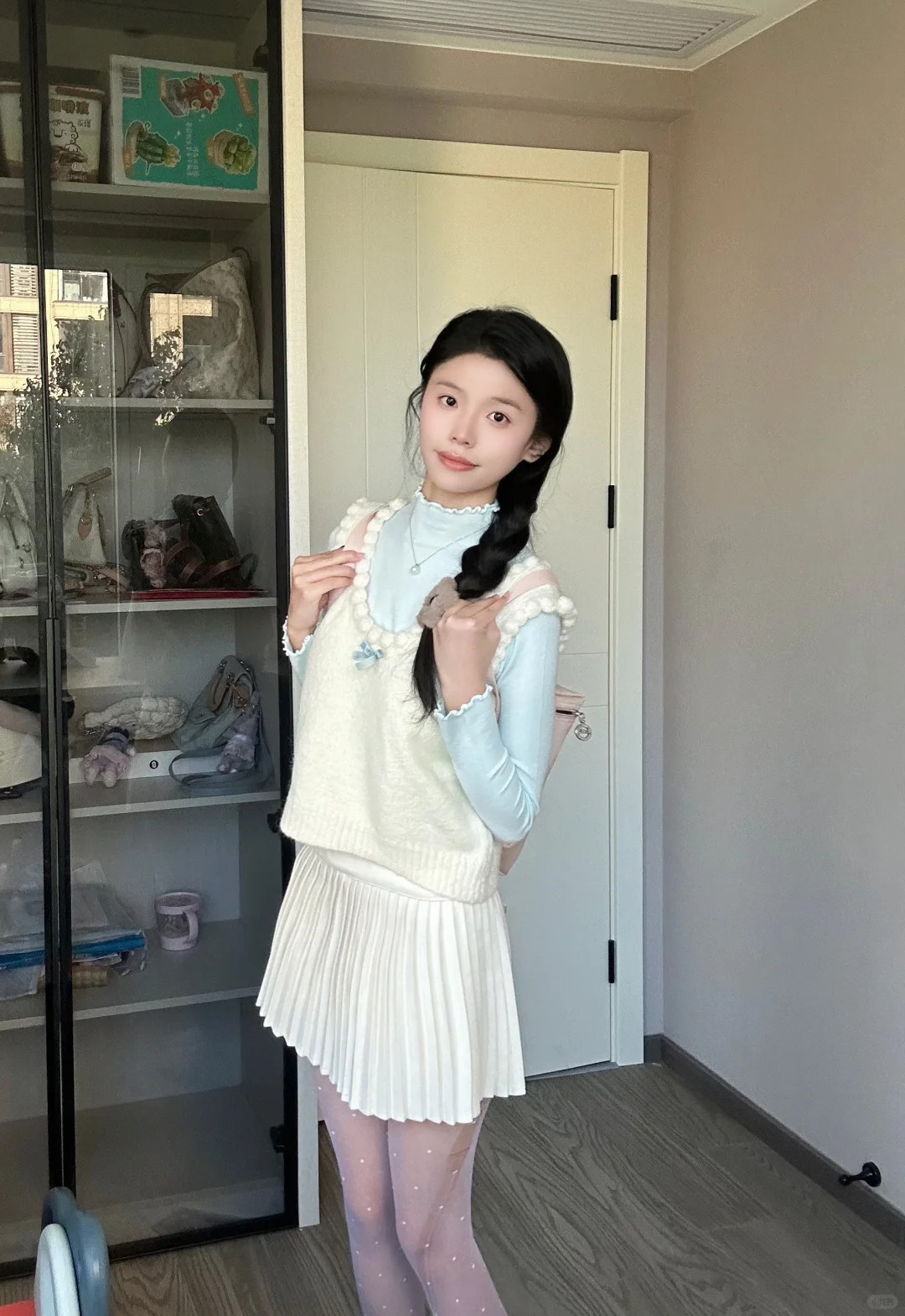 韩嘟嘟女大穿搭（其实是打工人）🩵