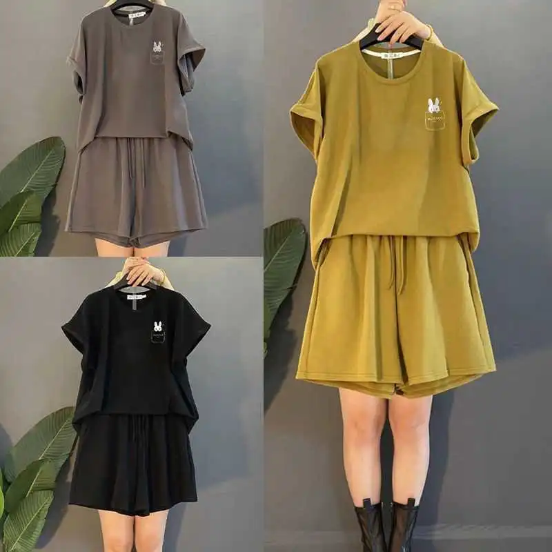 夏季显瘦必备👚大码套装