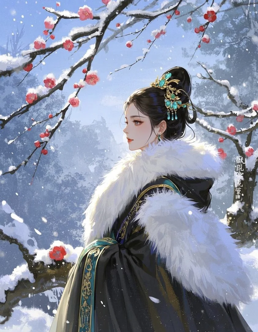 柳眉积翠黛，月样容仪俏，天然性格清