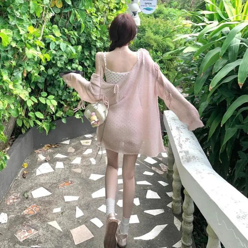 早初开春季吊带波点连衣裙子女2025新款