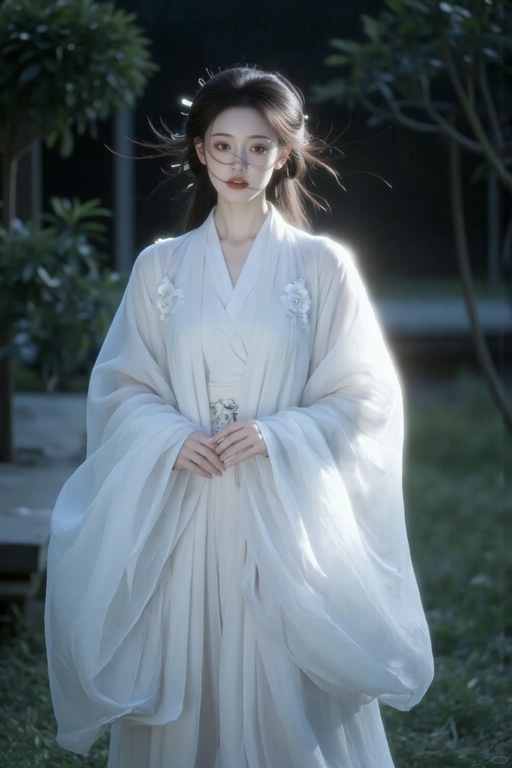 ⭐一袭白衣惊鸿影，古韵仙姿入梦来