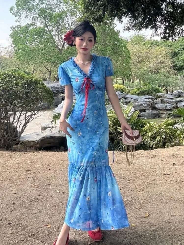 👗夏季新款碎花连衣裙💐