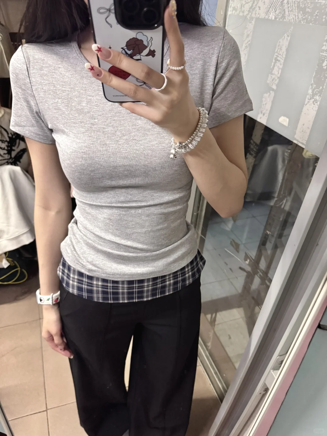 好好看的正肩t搭配！