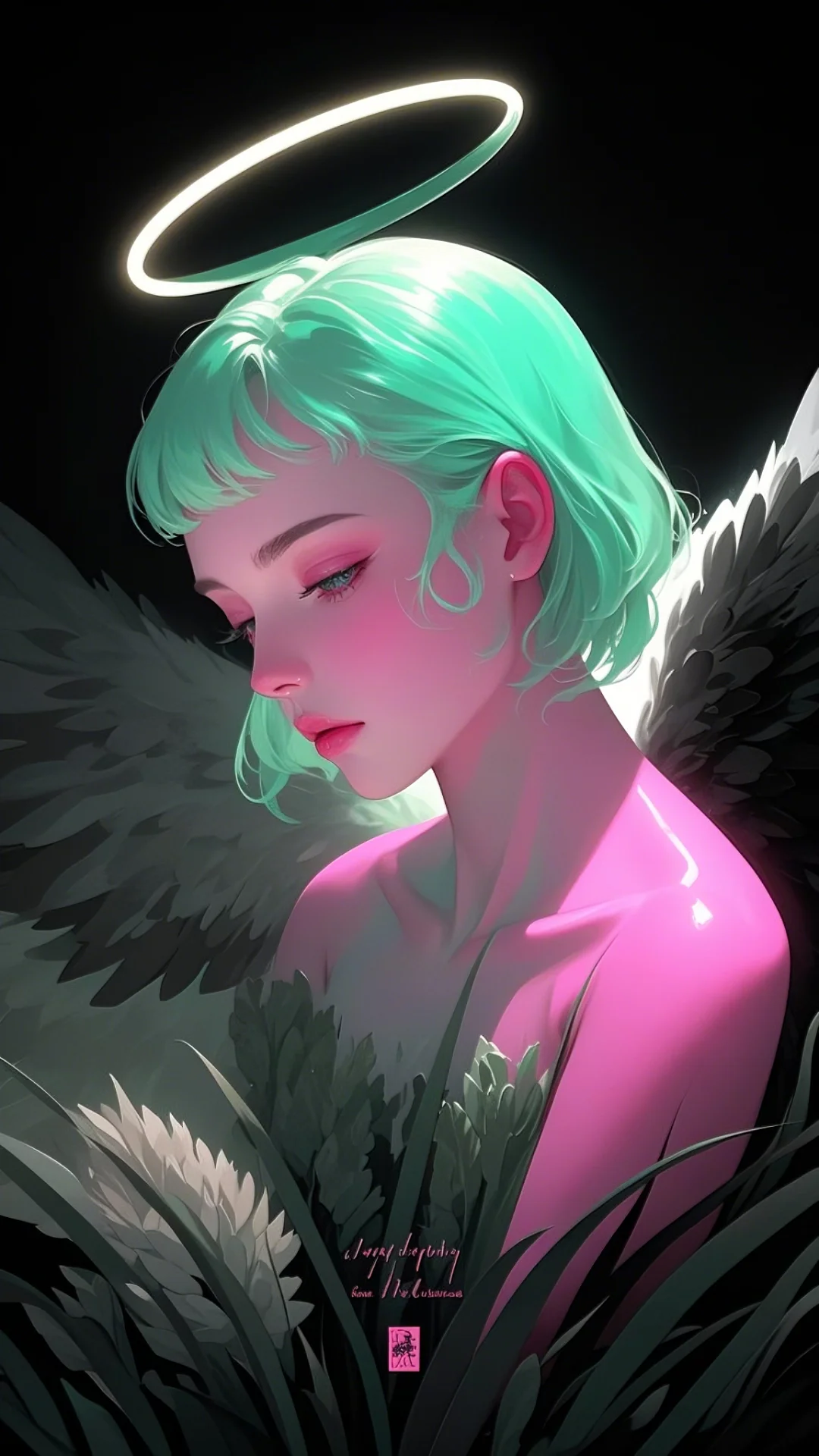 梦幻降临✨ 天使感少女插画