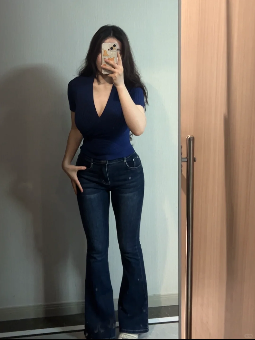 165/115微胖身材穿搭，这套显胸大腰细腿长