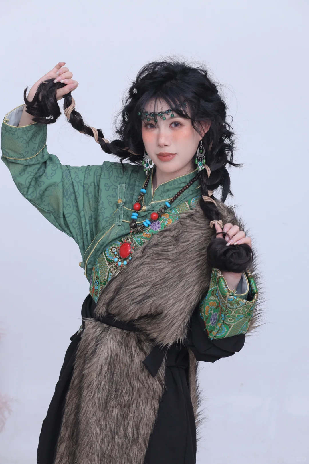 女大学生！！当上妆面模特！！