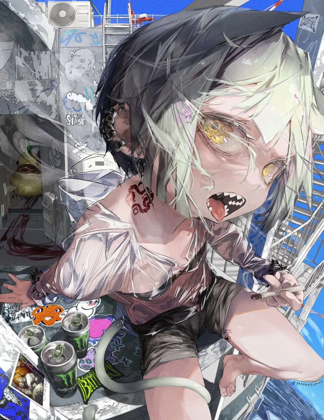 画师推荐#61|插画|病娇|大透视|素材