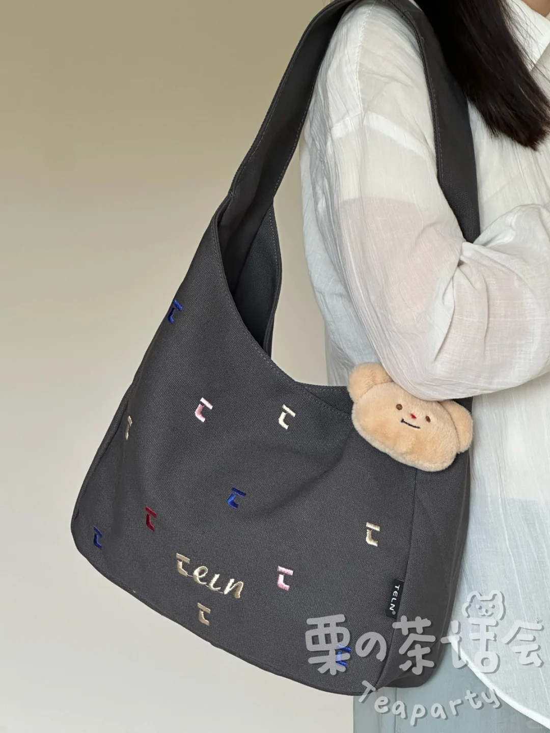 韩国ins简约休闲包包女帆布包 大学生上