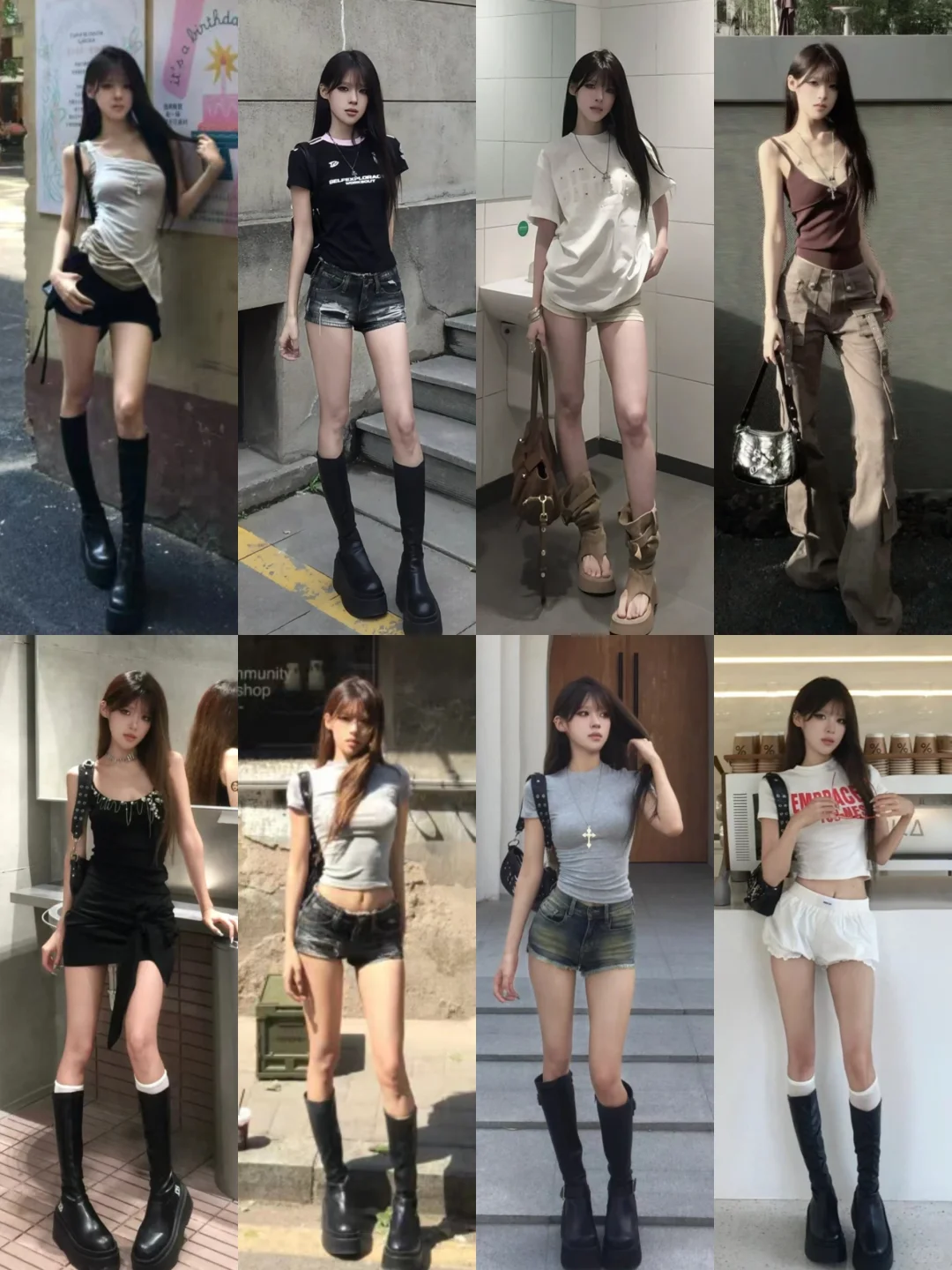 4⃣8⃣套‖简约辣妹穿搭ootd～