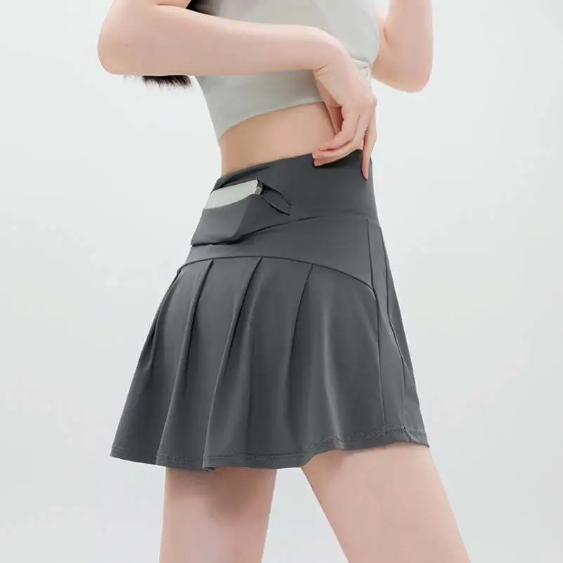 冰丝休闲短裙女2025夏季薄款运动瑜伽裙