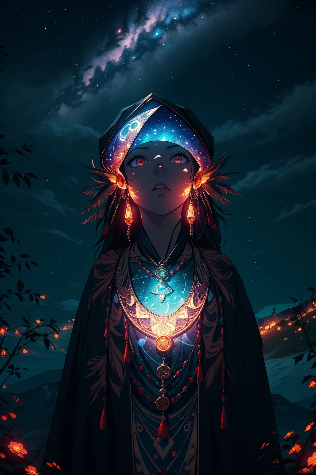 AI绘制来自异域星河的人