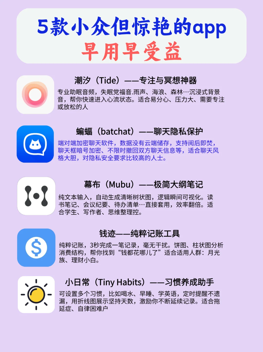早用早受益！
