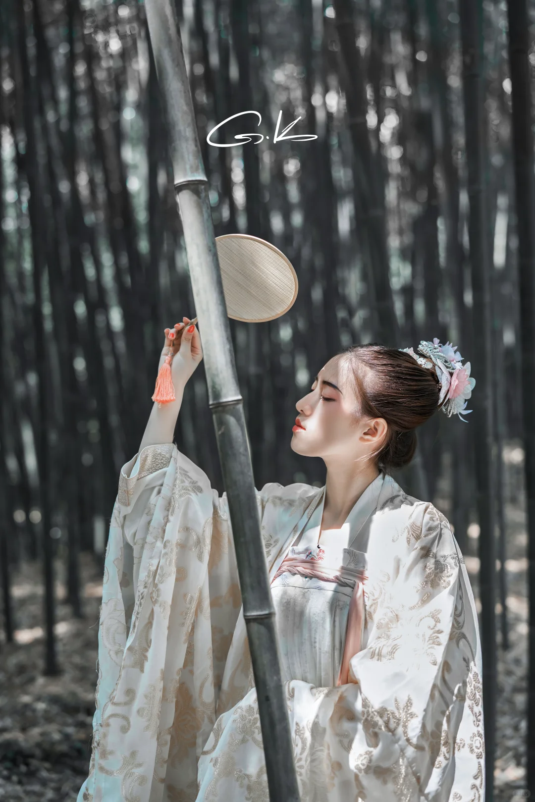 竹林古典仕女写真