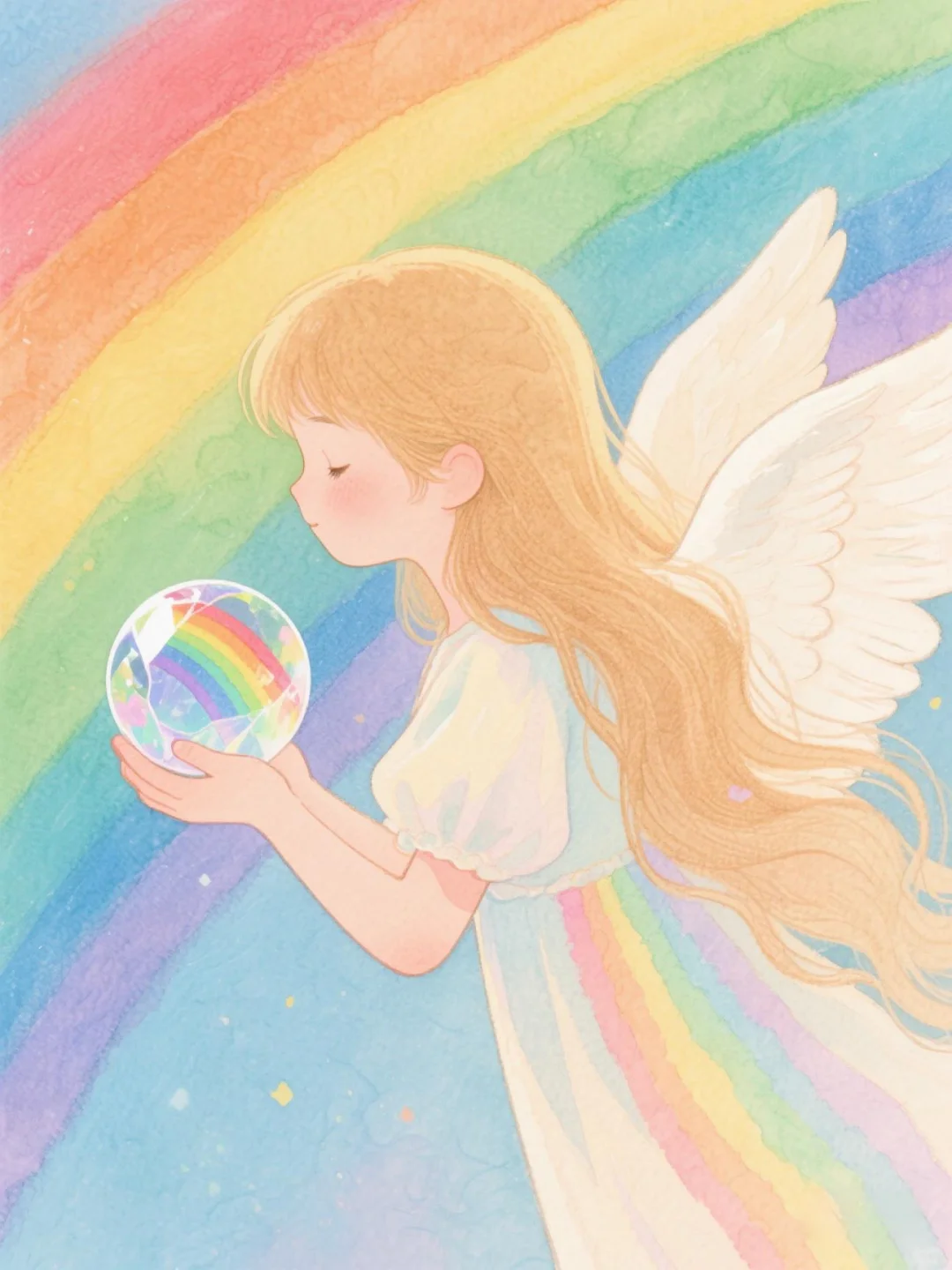 拥抱彩虹的天使🌈