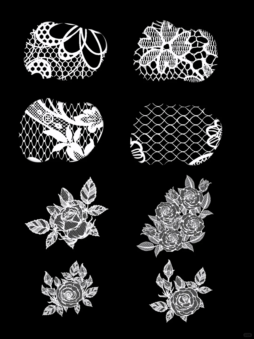 蕾丝花纹ps/procreate笔刷