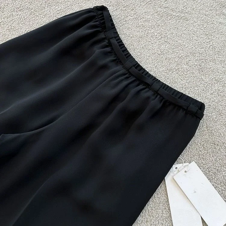 黑色阔腿裤👖夏季必备