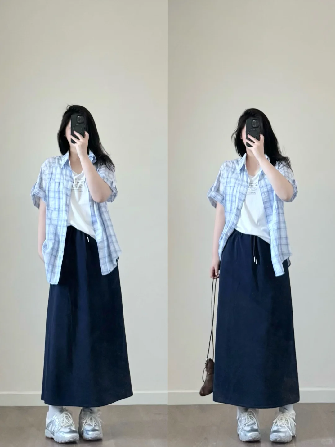 微胖穿搭|140斤 🩵好喜欢显白的盐系穿搭！！