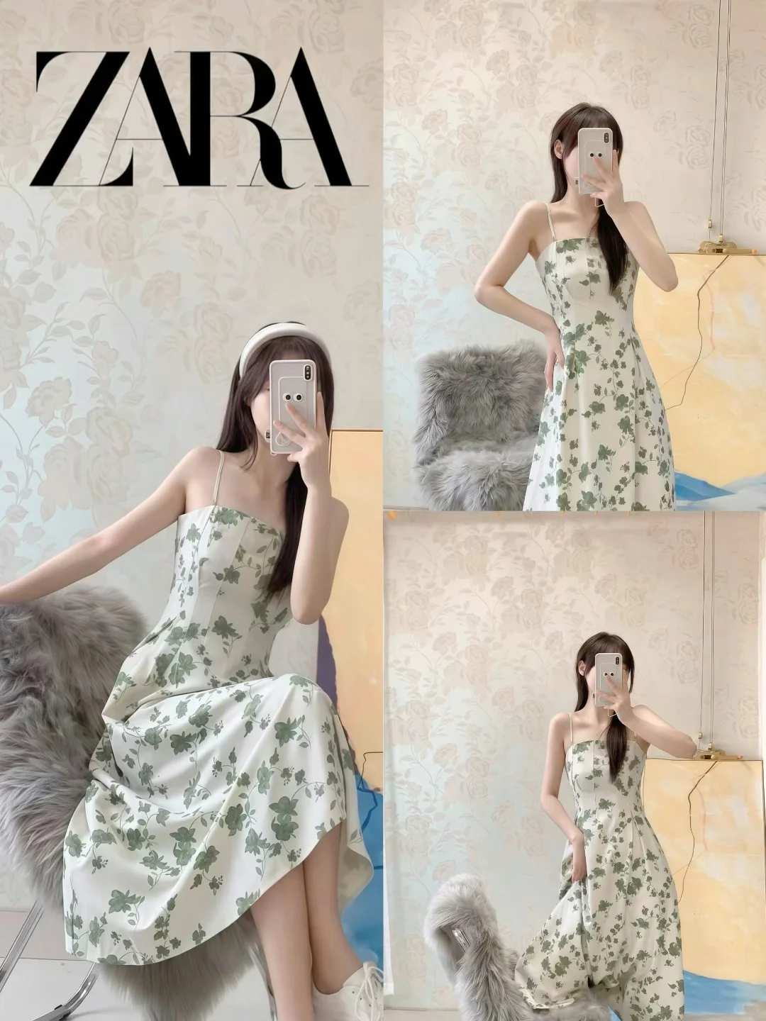 夏天怎么能缺少一件zara连衣裙！