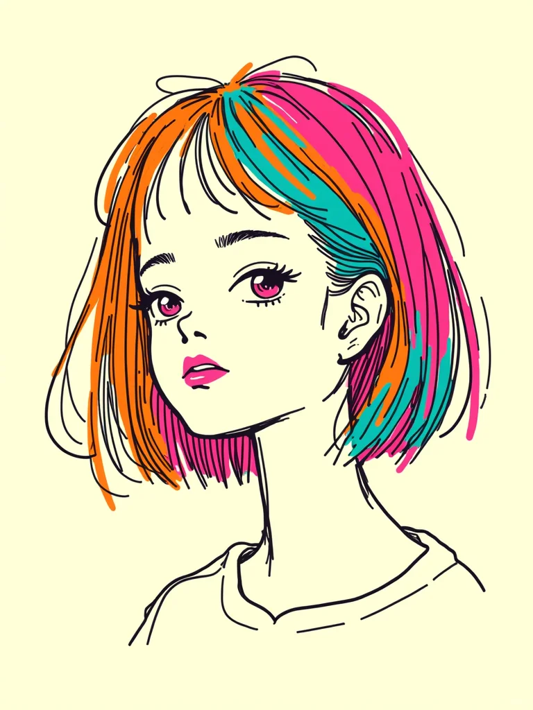 线条女孩也很可爱I头像