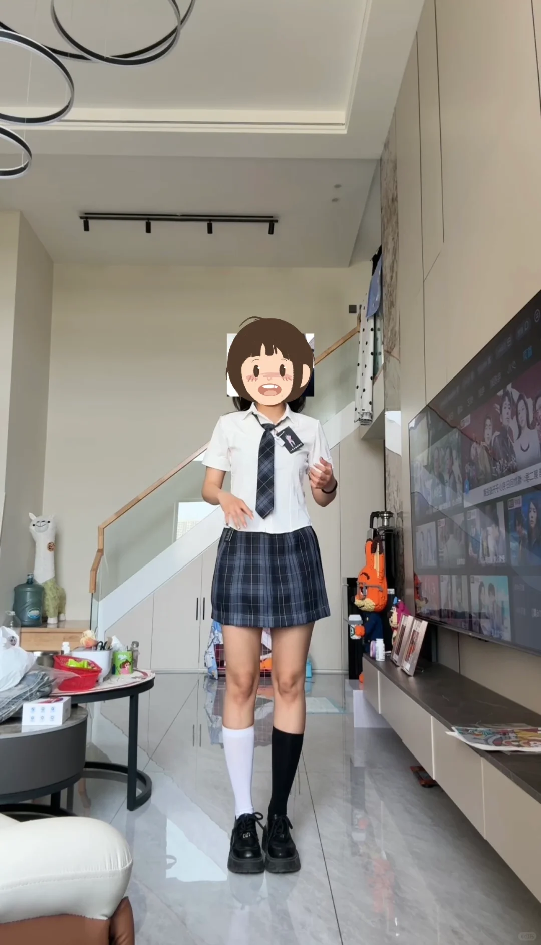 第一次穿jk 感觉怪怪的