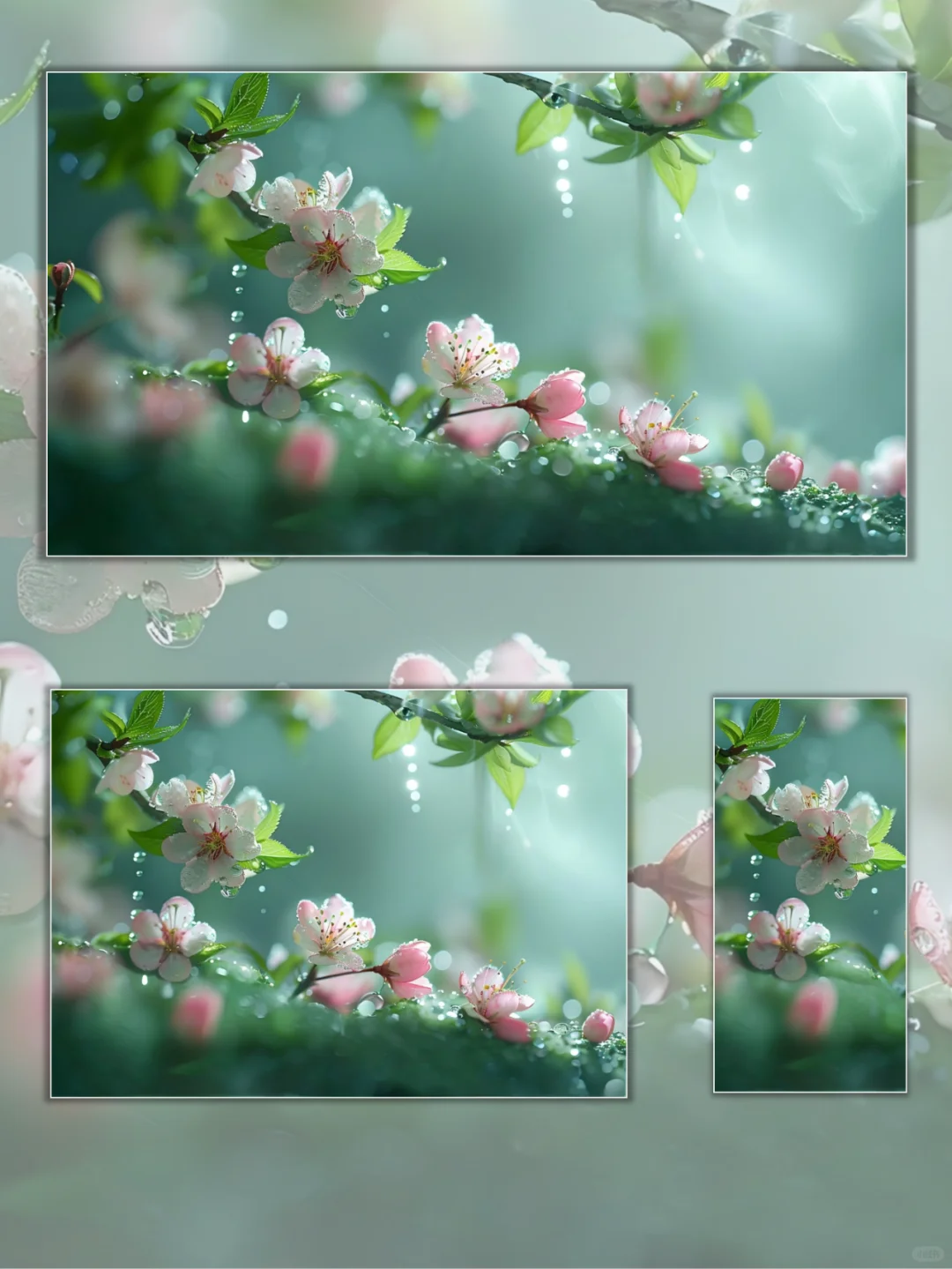 解锁你的春天模式🌼绿色系樱花壁纸