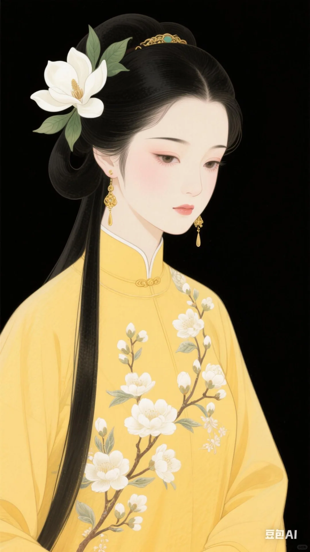 古代美女／ai原创／可以授权